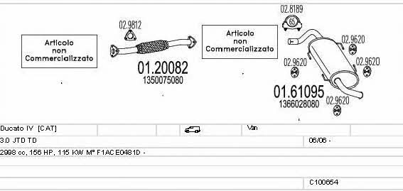 C100654015725 Mts Exhaust system