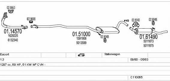 Mts C110065003769 Exhaust system C110065003769