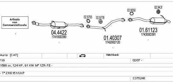 C370248016147 Mts Exhaust system
