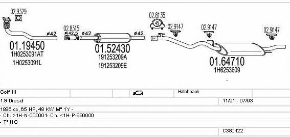 C380122002921 Mts Exhaust system