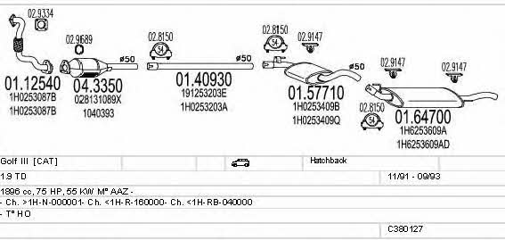 C380127002926 Mts Exhaust system