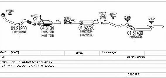C380177002980 Mts Exhaust system