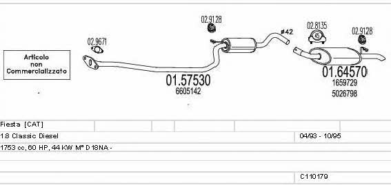 Mts C110179003890 Exhaust system C110179003890
