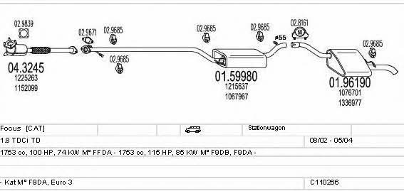C110266004003 Mts Exhaust system