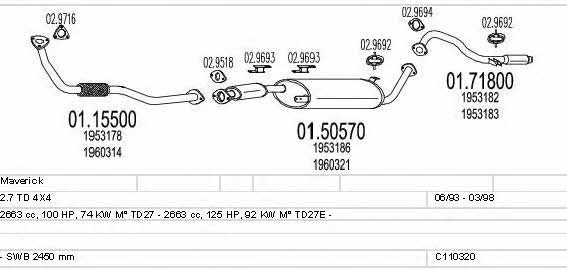 C110320004071 Mts Exhaust system