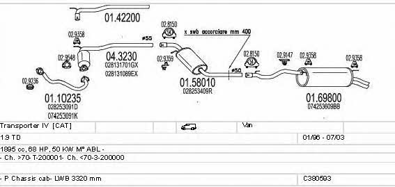 C380593002562 Mts Exhaust system
