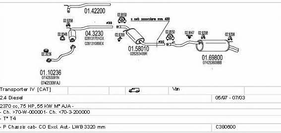 C380600002569 Mts Exhaust system