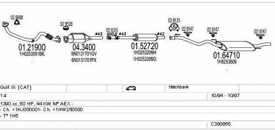 C380656008297 Mts Exhaust system