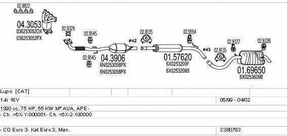 C380783010824 Mts Exhaust system
