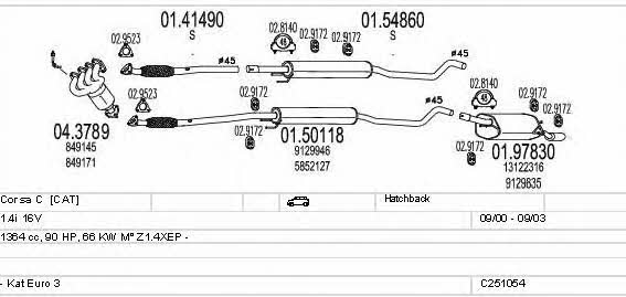 C251054019263 Mts Exhaust system