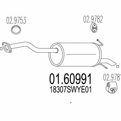 Mts 01.60991 End Silencer 0160991