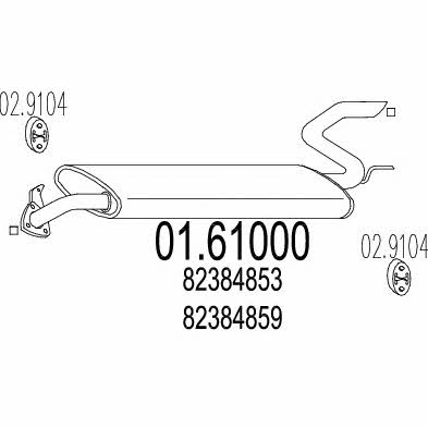 Mts 01.61000 End Silencer 0161000