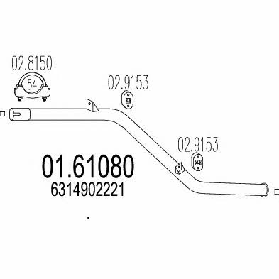 Mts 01.61080 End Silencer 0161080