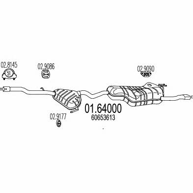 Mts 01.64000 End Silencer 0164000