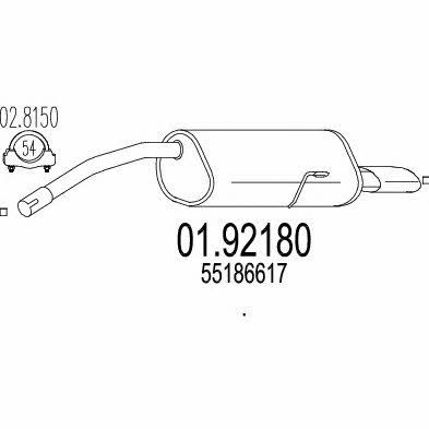 Mts 01.92180 End Silencer 0192180