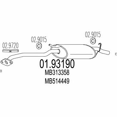 Mts 01.93190 End Silencer 0193190