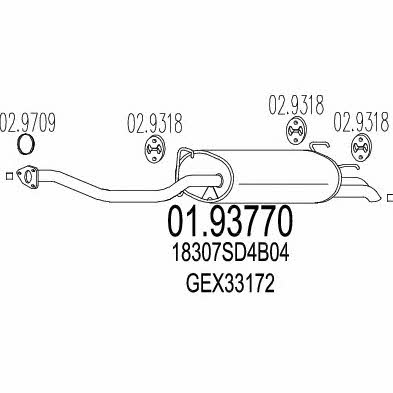 Mts 01.93770 End Silencer 0193770