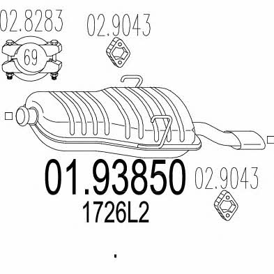 Mts 01.93850 End Silencer 0193850