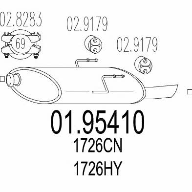 Mts 01.95410 End Silencer 0195410