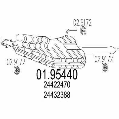 Mts 01.95440 End Silencer 0195440