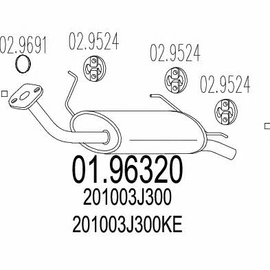 Mts 01.96320 End Silencer 0196320