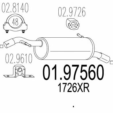 Mts 01.97560 End Silencer 0197560