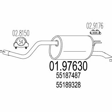 Mts 01.97630 End Silencer 0197630