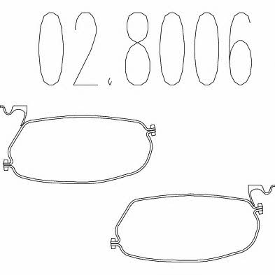 Mts 02.8006 Exhaust clamp 028006