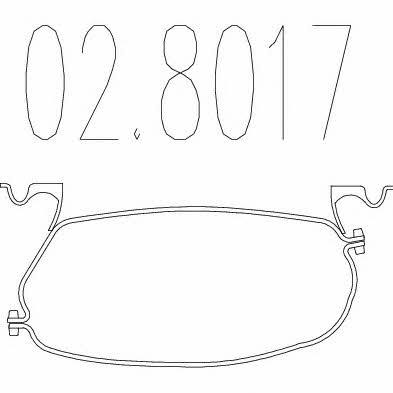 Mts 02.8017 Exhaust clamp 028017