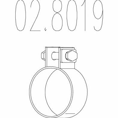 Mts 02.8019 Exhaust clamp 028019