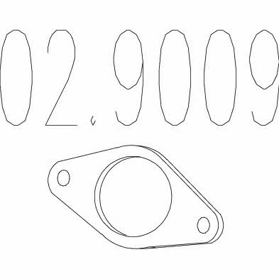 Mts 02.9009 Exhaust pipe gasket 029009