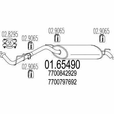 Mts 01.65490 End Silencer 0165490