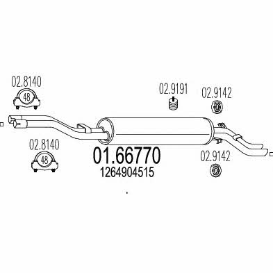 Mts 01.66770 End Silencer 0166770