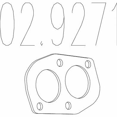 Mts 02.9271 Exhaust pipe gasket 029271