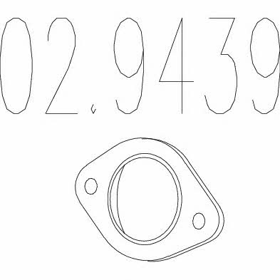 Mts 02.9439 Exhaust pipe gasket 029439
