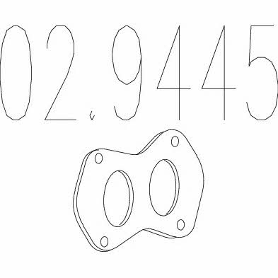 Mts 02.9445 Exhaust pipe gasket 029445