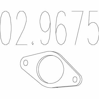 Mts 02.9675 Exhaust pipe gasket 029675