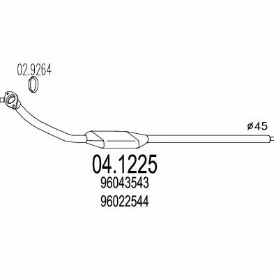 Mts 04.1225 Catalytic Converter 041225