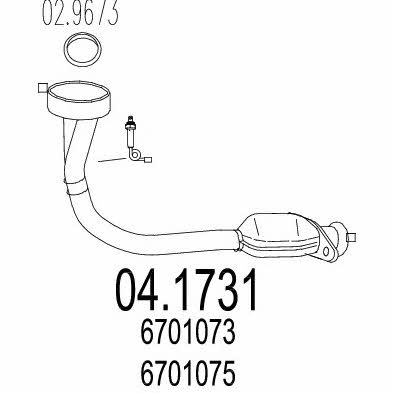 Mts 04.1731 Catalytic Converter 041731