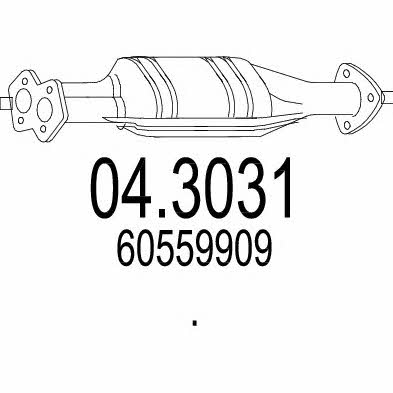 Mts 04.3031 Catalytic Converter 043031