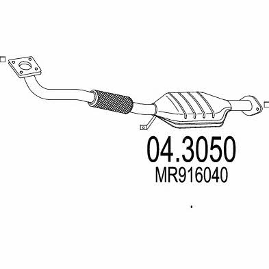 Mts 04.3050 Catalytic Converter 043050