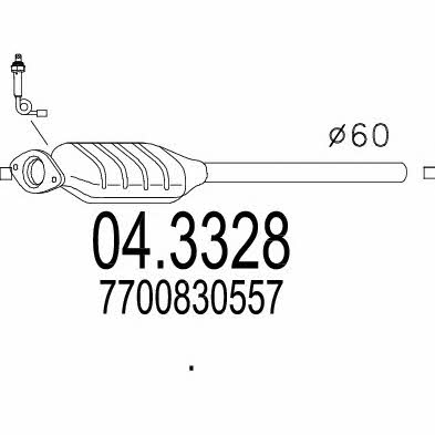 Mts 04.3328 Catalytic Converter 043328