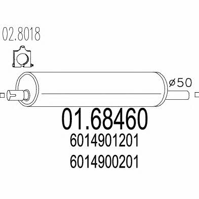 Mts 01.68460 End Silencer 0168460