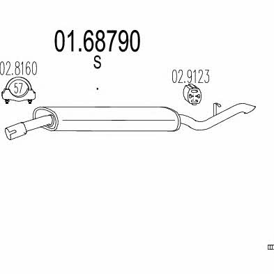 Mts 01.68790 End Silencer 0168790