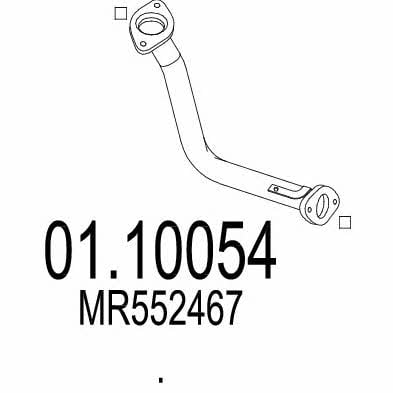 Mts 01.10054 Exhaust pipe 0110054