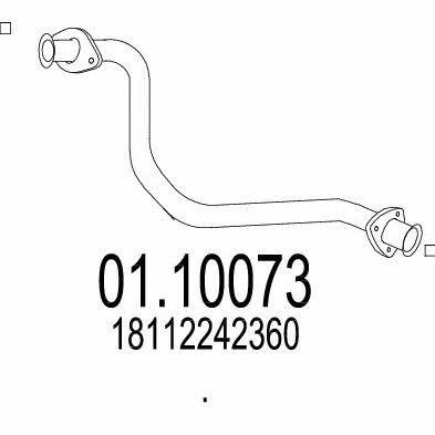 Mts 01.10073 Exhaust pipe 0110073