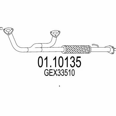 Mts 01.10135 Exhaust pipe 0110135