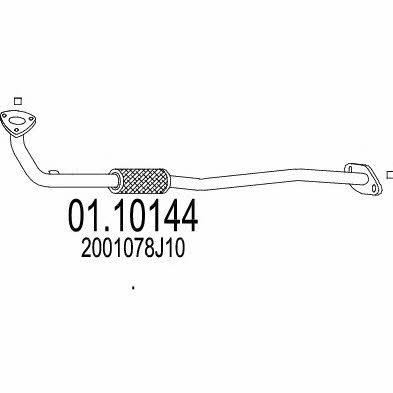 Mts 01.10144 Exhaust pipe 0110144