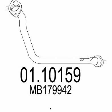 Mts 01.10159 Exhaust pipe 0110159