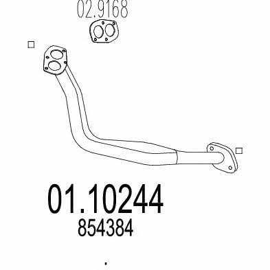 Mts 01.10244 Exhaust pipe 0110244